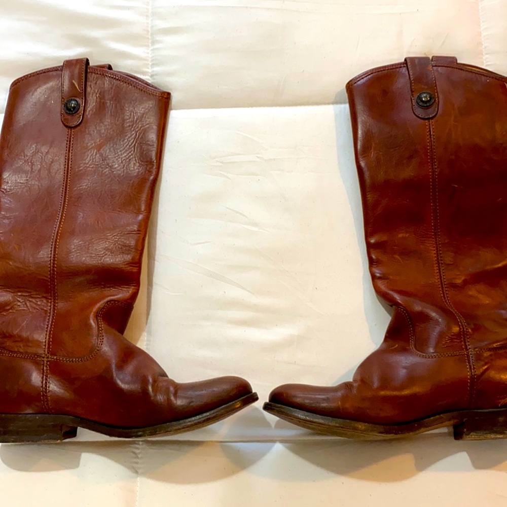 Frye boots. Melissa button boots